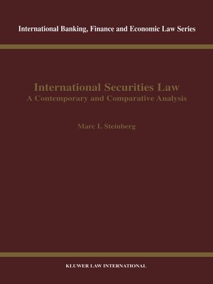 cover image of International Securities Law